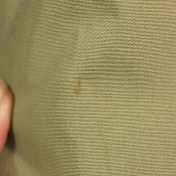 Vintage Robert Lewis Idea Faux Fur Collar Hooded Men's Tan Trench Storm Coat 46 - Picture 6 of 9